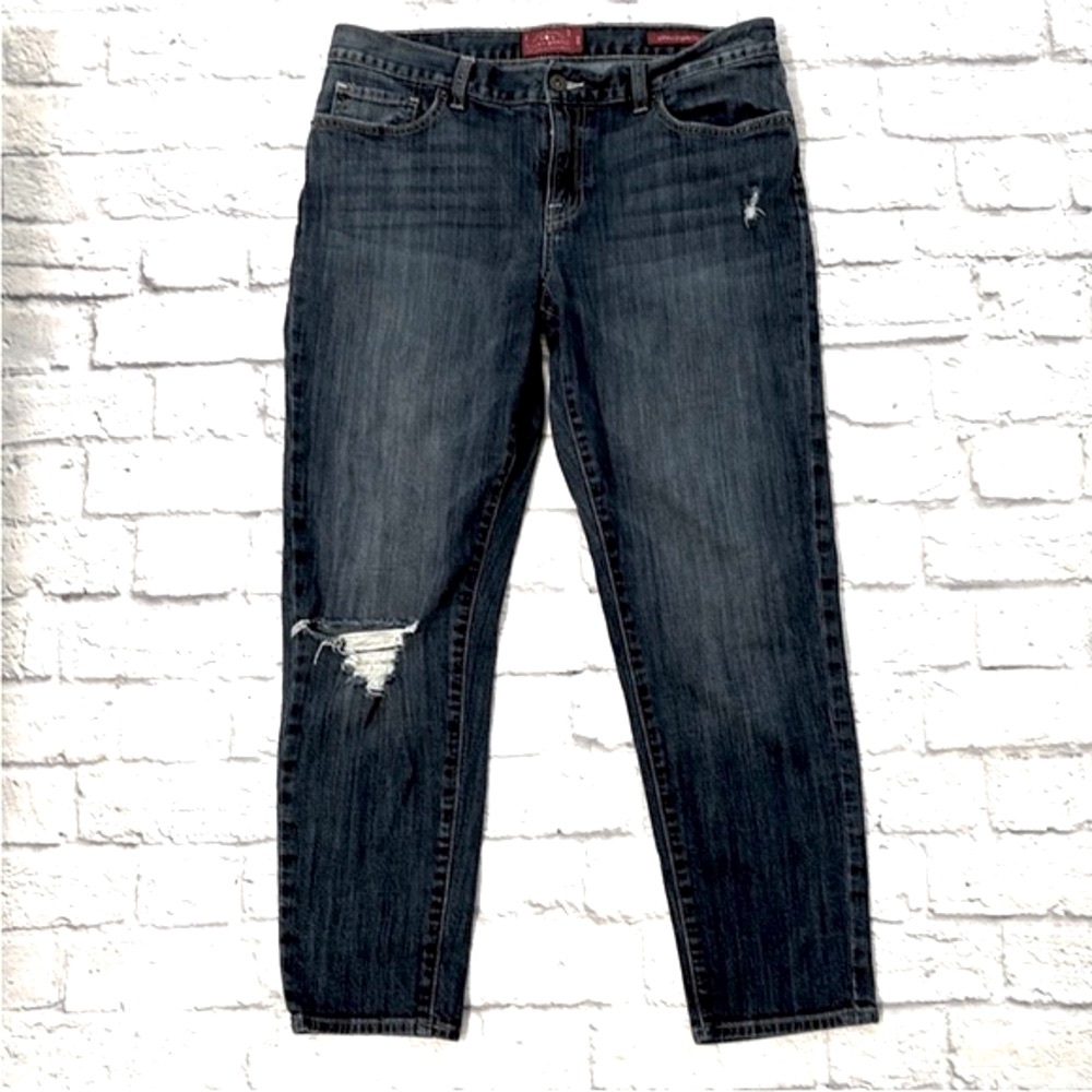Lucky Brand Sienna Cigarette Slim Boyfriend Mid Rise Blue Jeans - Size 12/31
